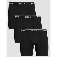 Boss 3 Pack Of Power Long Boxer Briefs - Black