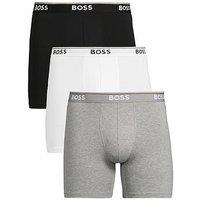 Boss 3 Pack Power Long Boxer Briefs - Black