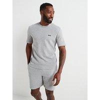 Boss Regular Fit Waffle Loungewear T-Shirt -Grey