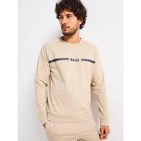 Boss Authentic Loungewear Crew Sweat - Beige