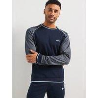 Boss Tracksuit Regular Fit Loungewear Crew Sweat-Navy