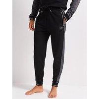 Boss Tracksuit Cuffed Loungewear Pants - Black