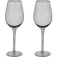 Hestia Serene Space Grey Wine Glasses &Ndash; Set Of 2