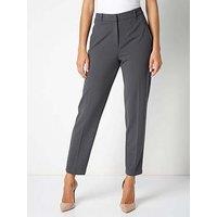 Roman Short Straight Leg Stretch Trouser - Dark Grey
