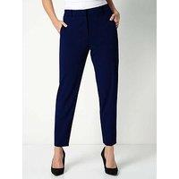 Roman Short Straight Leg Stretch Trouser - Navy