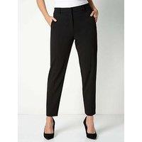 Roman Long Straight Leg Stretch Trouser - Black