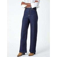 Roman Wide Leg Stretch Denim Jeans - Indigo