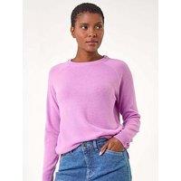 Roman Plain Soft Crew Neck Jumper - Mauve