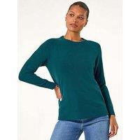 Roman Plain Soft Crew Neck Jumper - Teal