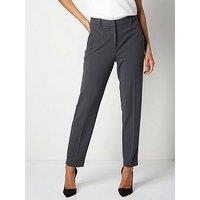 Roman Straight Leg Stretch Trouser - Dark-Grey