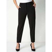 Roman Short Straight Leg Stretch Trouser - Black