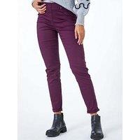Roman 31'' Denim Stretch Jegging - Plum