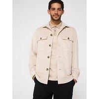 Boss C-Carper Soft Brushed Overshirt - Light Beige