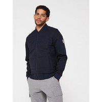 Boss H-Skiles 100 Regular Fit Padded Bomber Zip Track Top - Navy