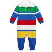 Polo Ralph Lauren Baby Boys Stripe Rugby Coverall - Multi