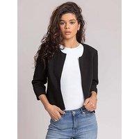 Roman Tailored Jacquard Jacket - Black