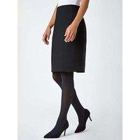 Roman Pull On Stretch Pencil Skirt - Black