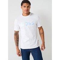 Boss C-Thompson 70 Regular Fit Script Logo T-Shirt - Off White