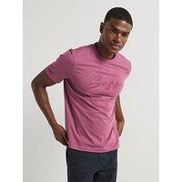 Boss C-Thompson 70 Regular Fit Script Logo T-Shirt - Purple