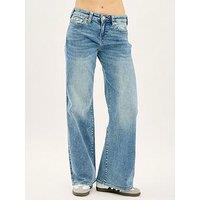 True Religion Bobbi Baggy Jean - Mid Wash