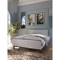 Penkridge Wooden Bed With Mattress Options (Buy & Save!) - Grey/Oak - Bed Frame With Memory Mattress