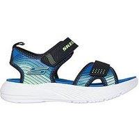 Skechers Lightweight Sandals With Linear Details - Black