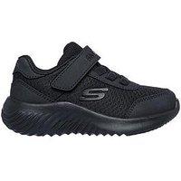 Skechers Lightweight Gore & Strap Sneakers - Black