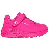 Skechers Gore & Strap Fashion Embossed Sneaker - Pink
