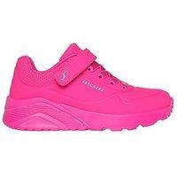 Skechers Gore & Strap Fashion Embossed Sneaker - Pink