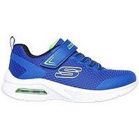 Skechers Lightweight Gore & Strap Sneaker W/ Skech-Air Outsole - Blue