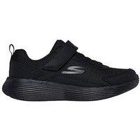 Skechers Lightweight Gore And Strap Trainers - Black