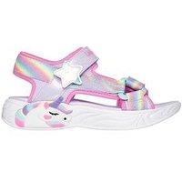 Skechers Lighted Unicorn Dreams Sandals - Purple