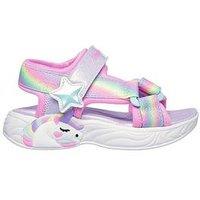 Skechers Lighted Unicorn Dreams Sandals - Purple