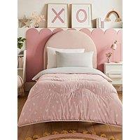 Night Lark Dreamy Hearts 10.5 Tog Coverless Quilt And Pillowcase Set