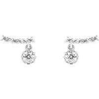 The Love Collection Sterling Silver Cz Climber With Charm
