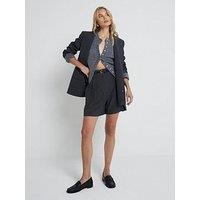 River Island Belted Wide Leg Short - Dark Grey