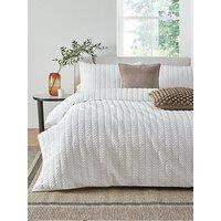 The Very Collection Super Soft Seersucker Stripe Duvet Cover Set