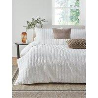 Michelle Keegan Home Super Soft Seersucker Stripe Duvet Cover Set