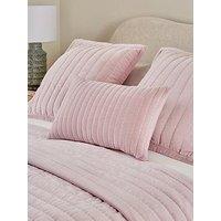 Very Home Cotton Velvet Stitch Embroidered Bolster Pillow