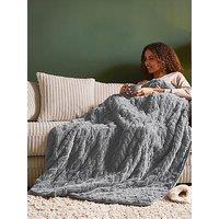 Silentnight Luxury Super Cosy Heated Throw - Charcoal