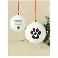 The Personalised Memento Company Personalised Pet Ceramic Bauble