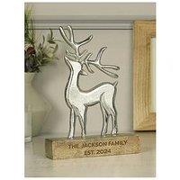 The Personalised Memento Company Personalised Stag Ornament