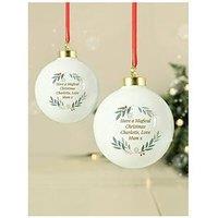 The Personalised Memento Company Personalised Christmas Foliage Bauble