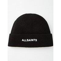 Allsaints Logo Watch Beanie Hat - Black