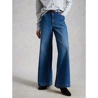White Stuff Ayla Wide Leg Jeans - Blue