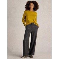 White Stuff Una Tweedy Wide Leg Trouser - Black