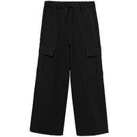 Mango Girls Cargo Trousers - Black