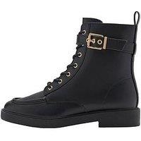 Mango Girls Buckle Ankle Boots - Black
