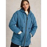 White Stuff Mariella Reversible Coat - Blue