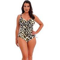 Fantasie Cabo Verde Underwired Twist Front Swimsuit With Adjustable Leg - Leopard